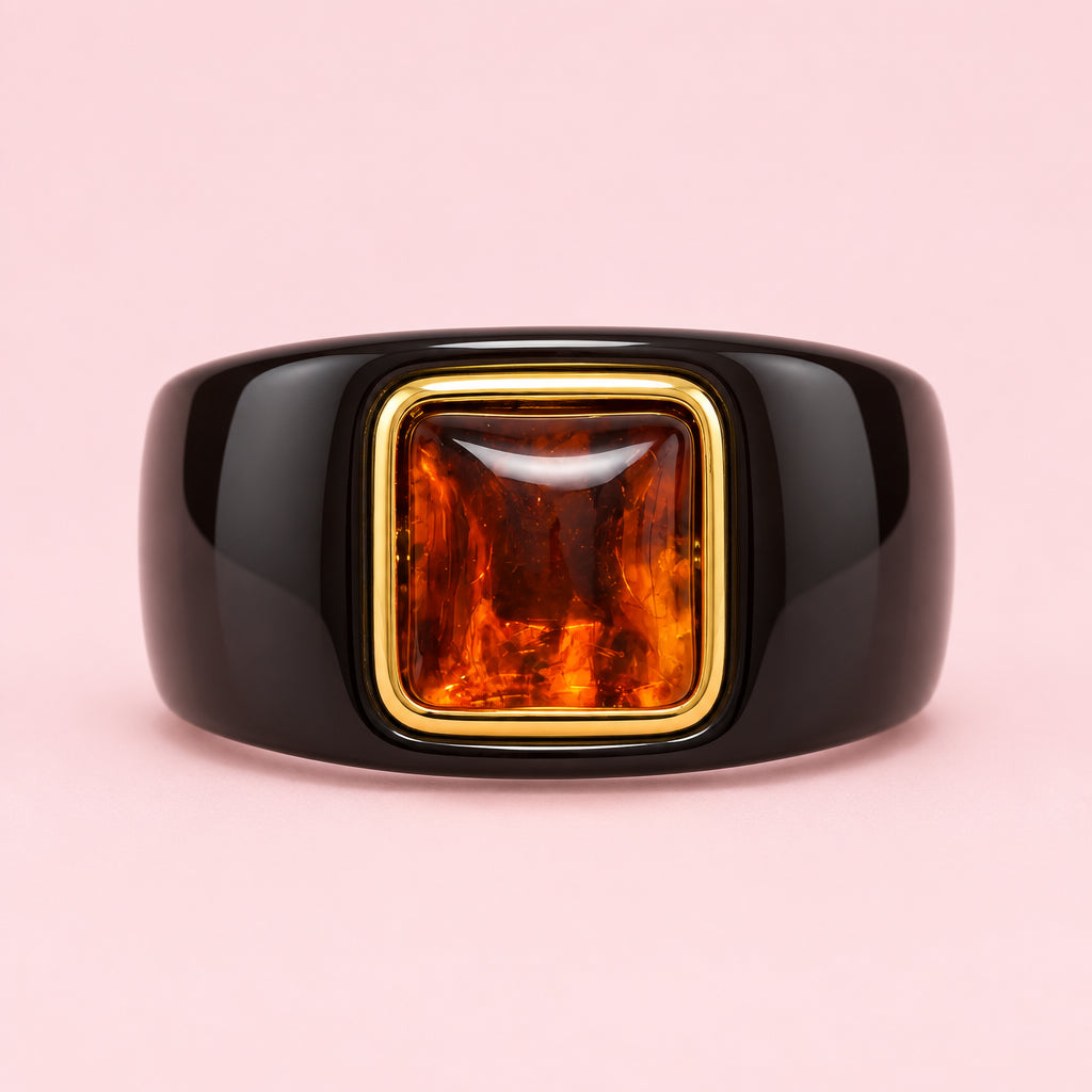 Bracciale massiccio in pietra resinata