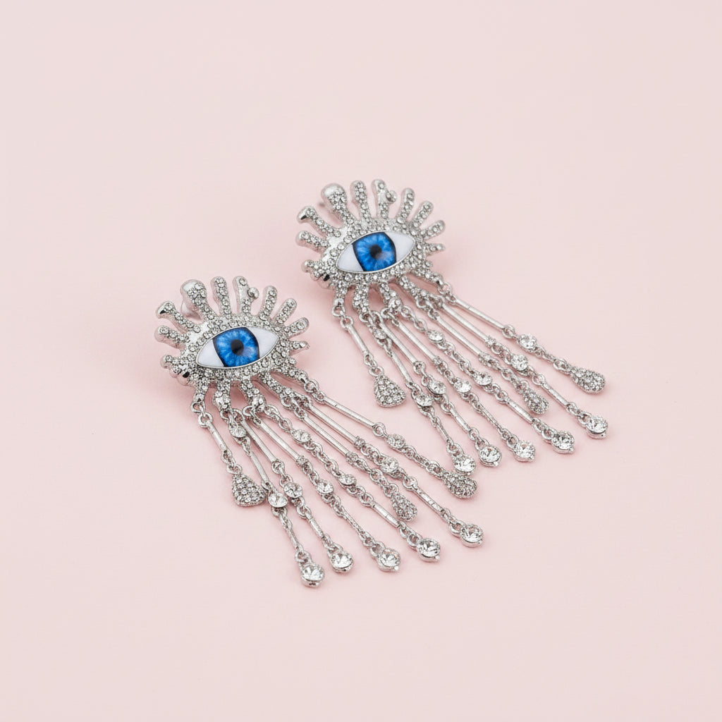 Evil Eye Dangle Earrings