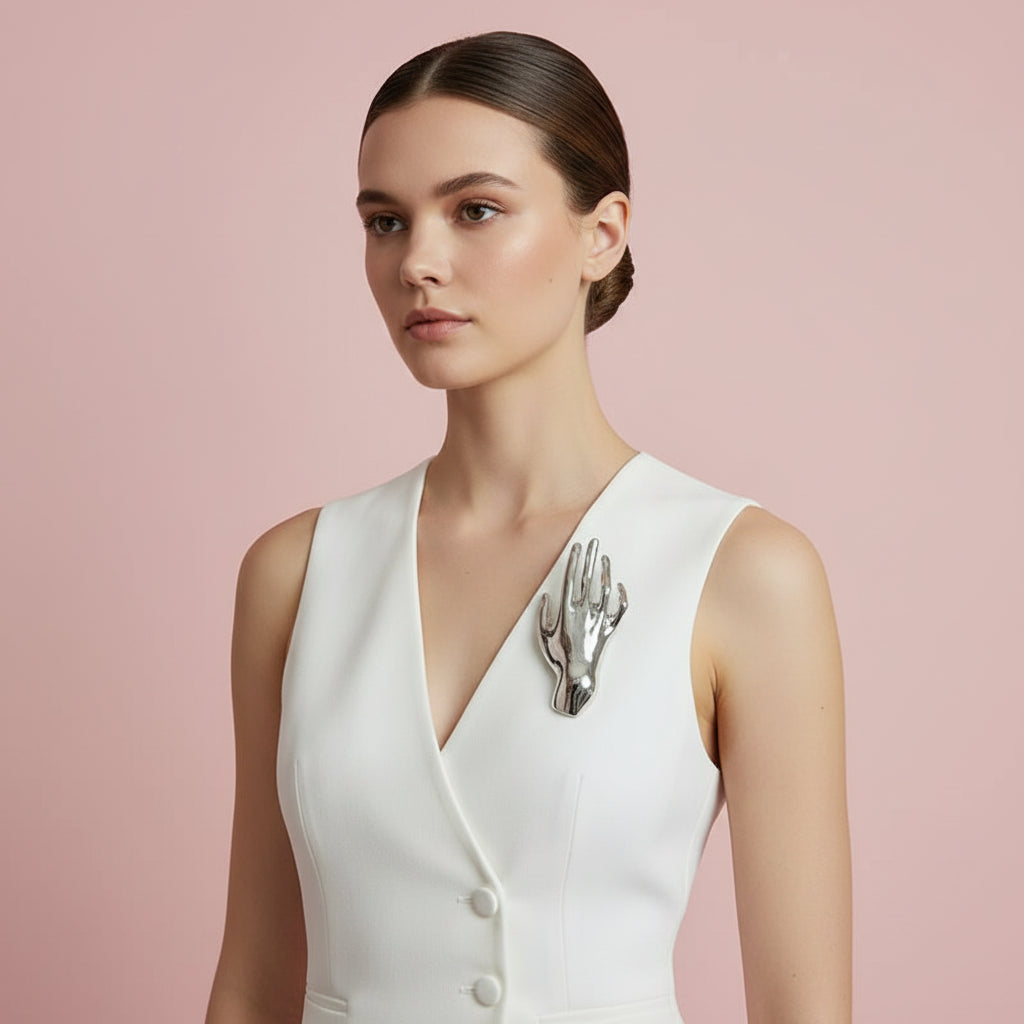Hand Pin Brooch