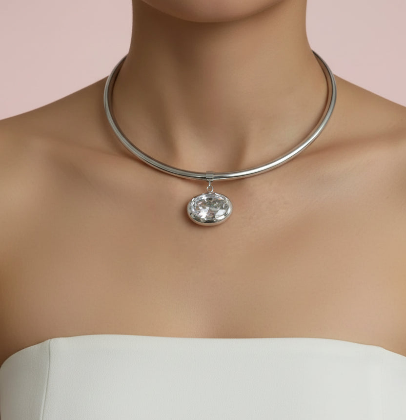 Zircon Pendant Necklace