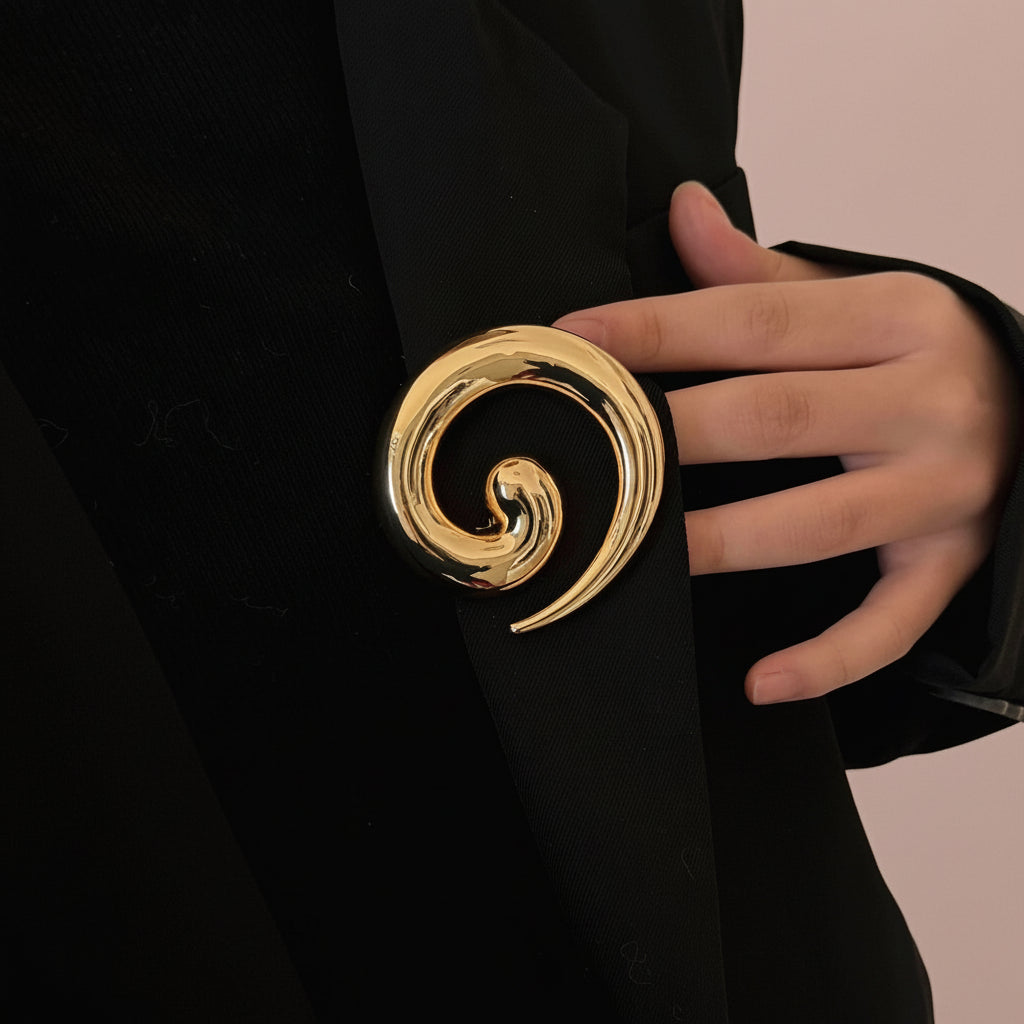 Spiral Pin Brooch