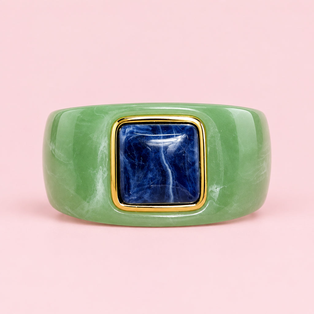 Bracciale massiccio in pietra resinata
