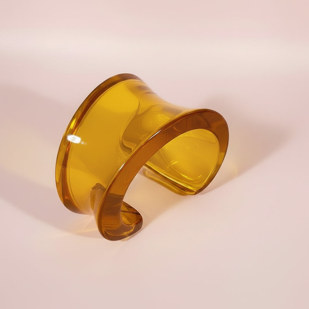 Irregular Acrylic Resin Open Bangles