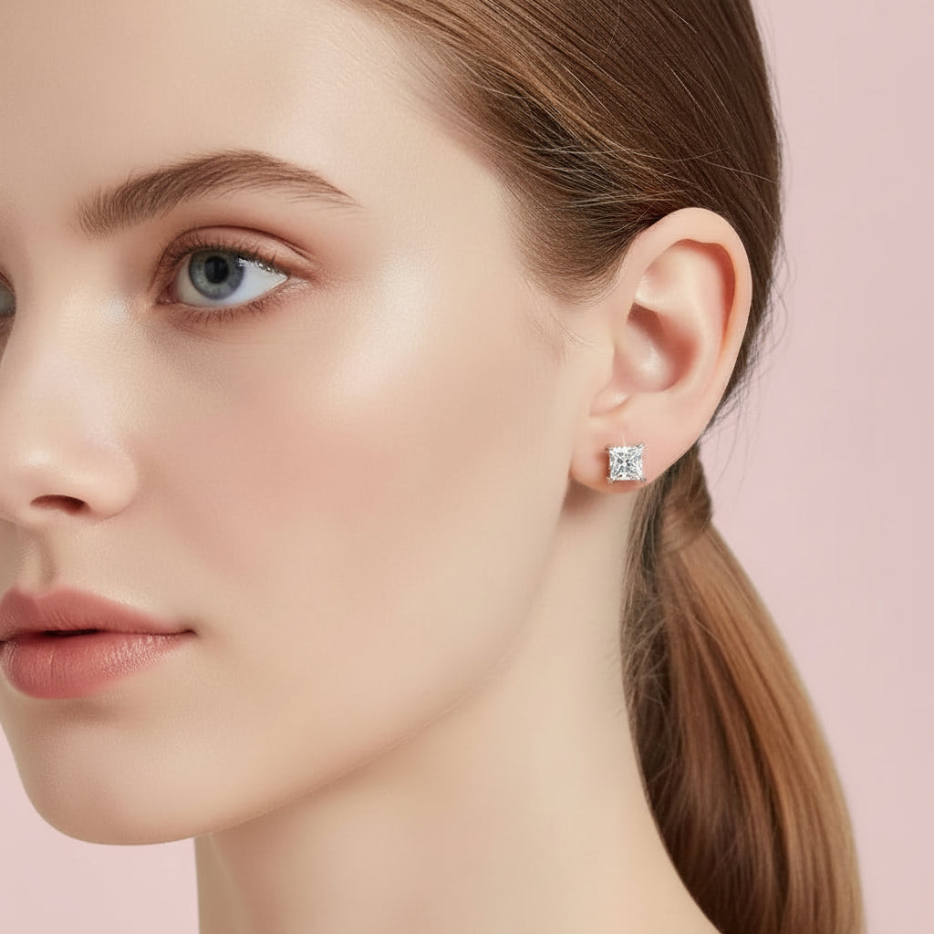 Princess cut lab diamond