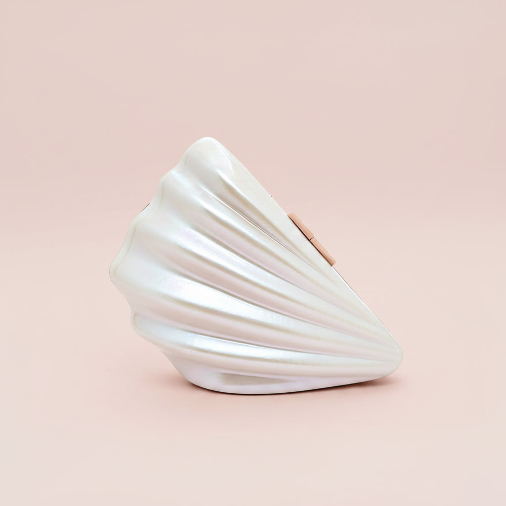 Sculptural Shell Clutch Bag