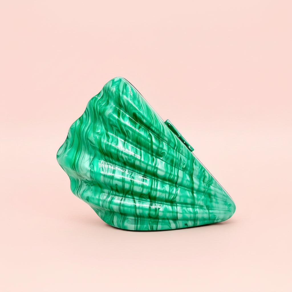 Sculptural Shell Clutch Bag