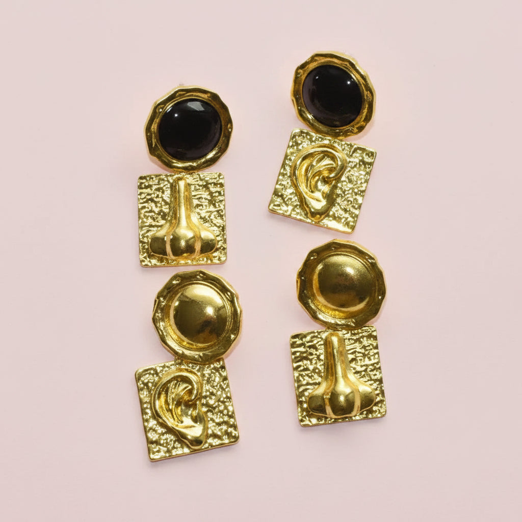 Surrealist Face Details Earrings