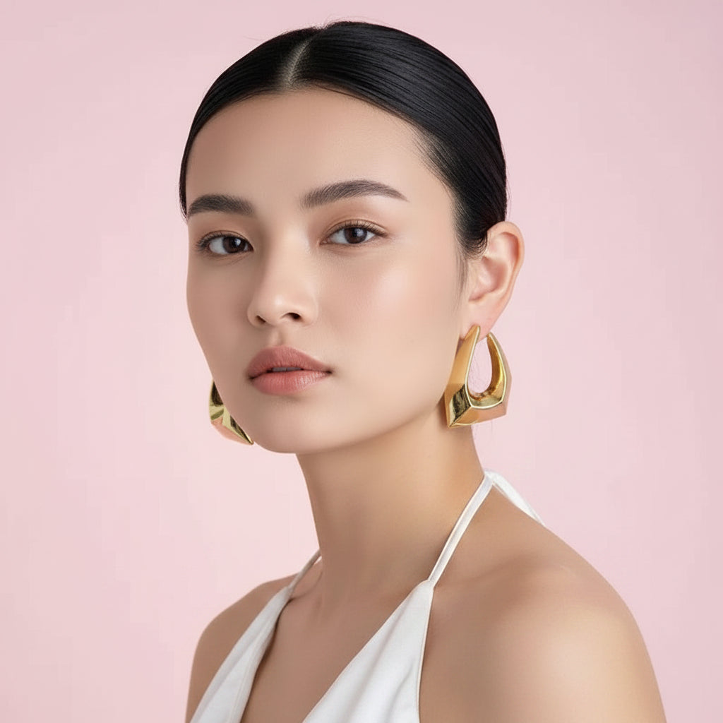 Geometric Statement Earrings