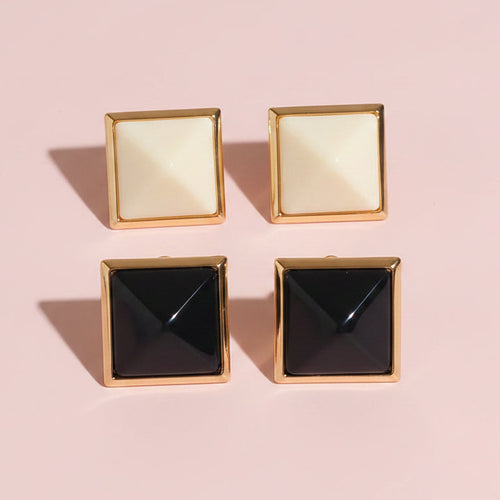 Cubic Shape Resin Earrings