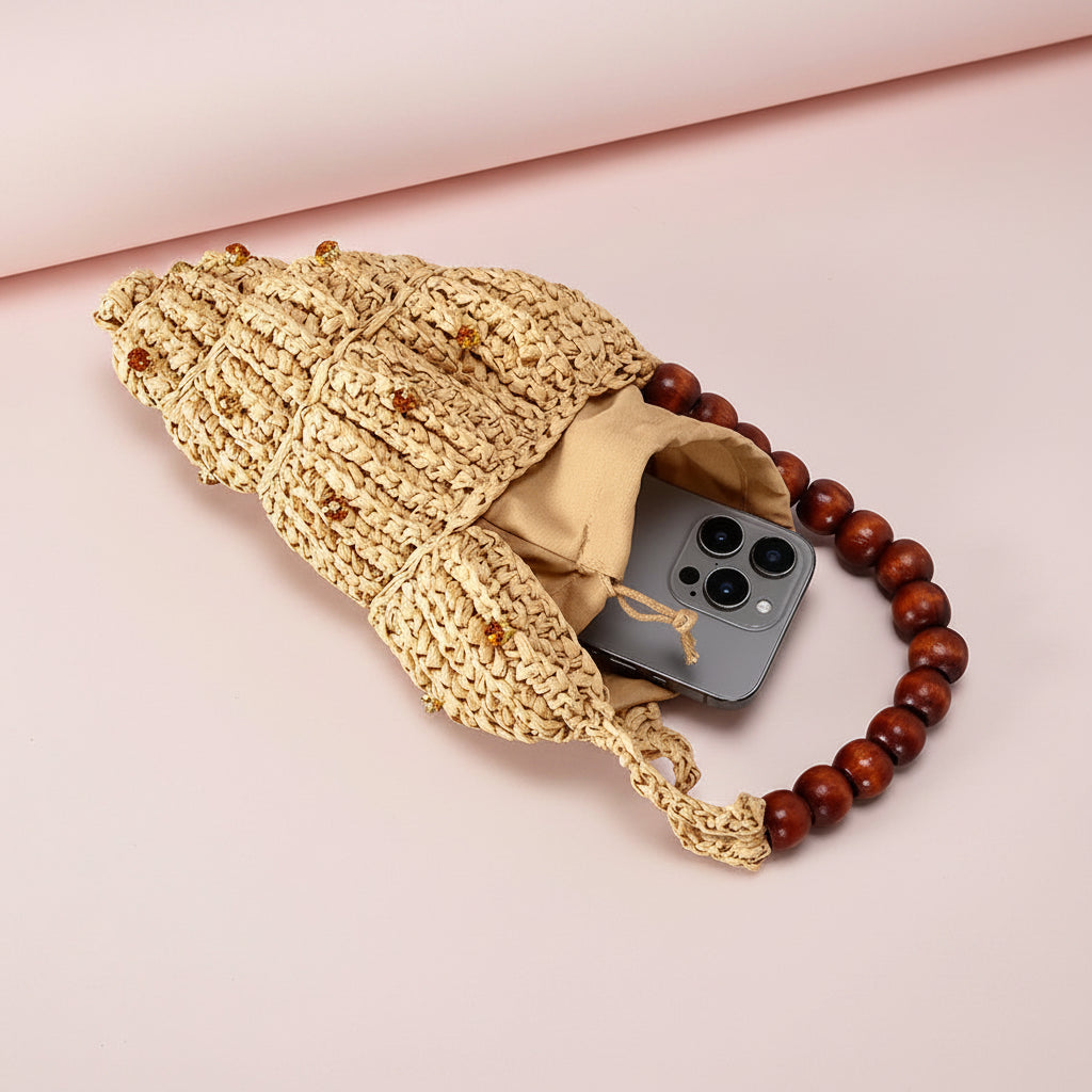 Conch Shape Straw Bag