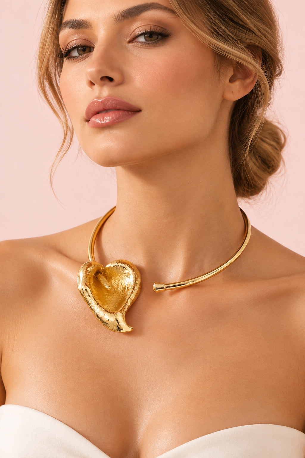Flower Leaf Chunky Necklace