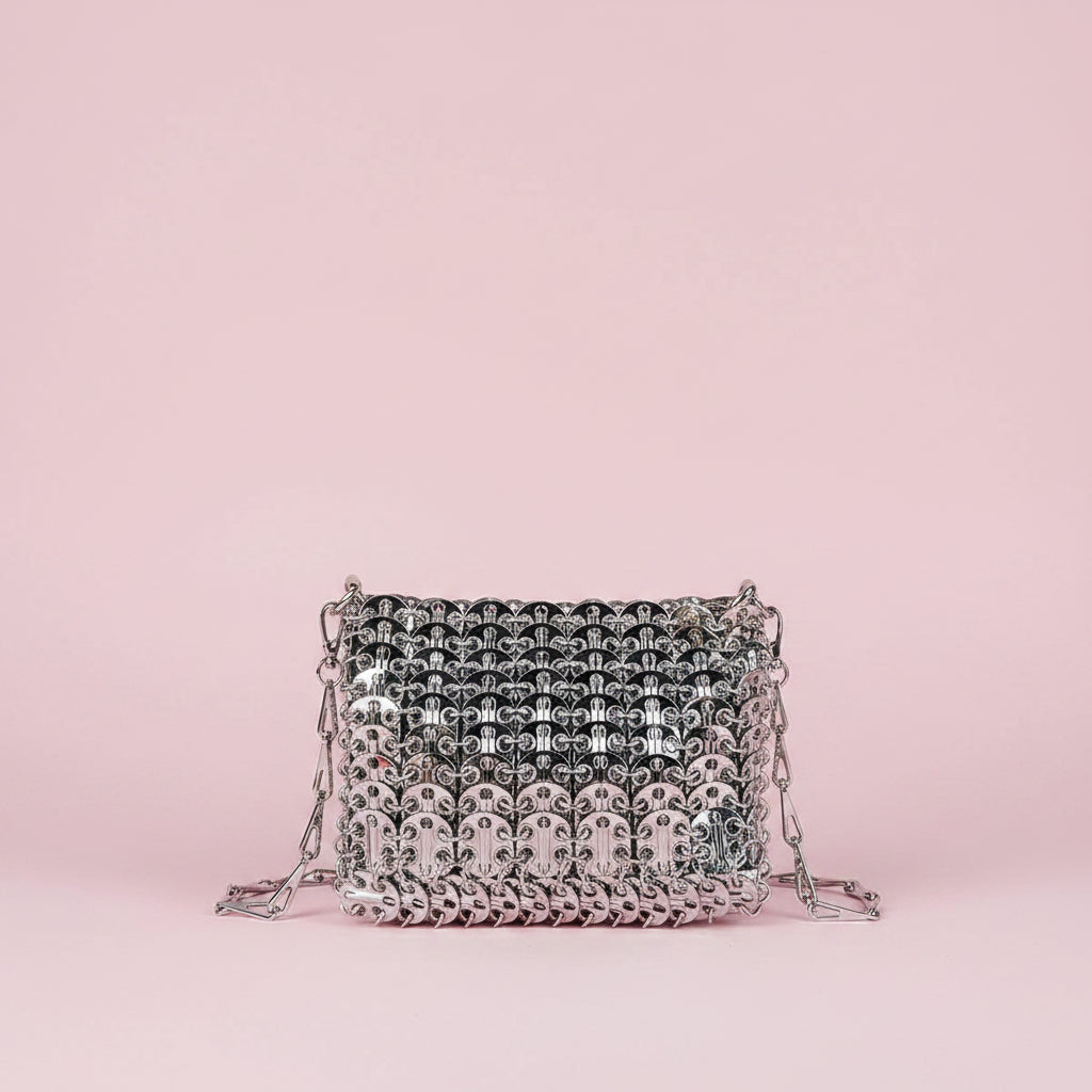 Metal Sequin Beaded Bag
