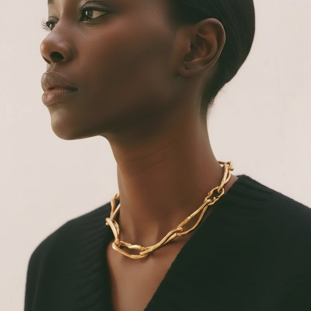 Irregular Chain Choker Necklace