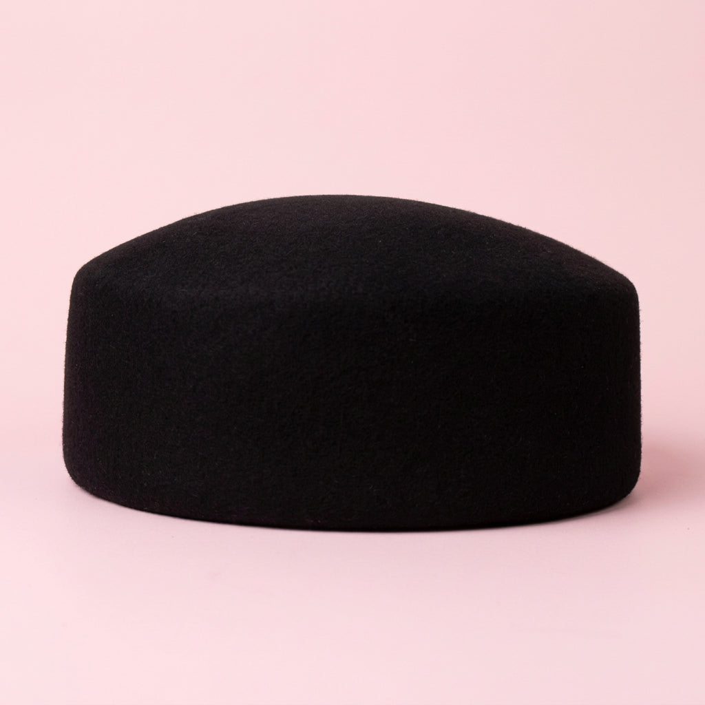 Pillbox Wool Hat