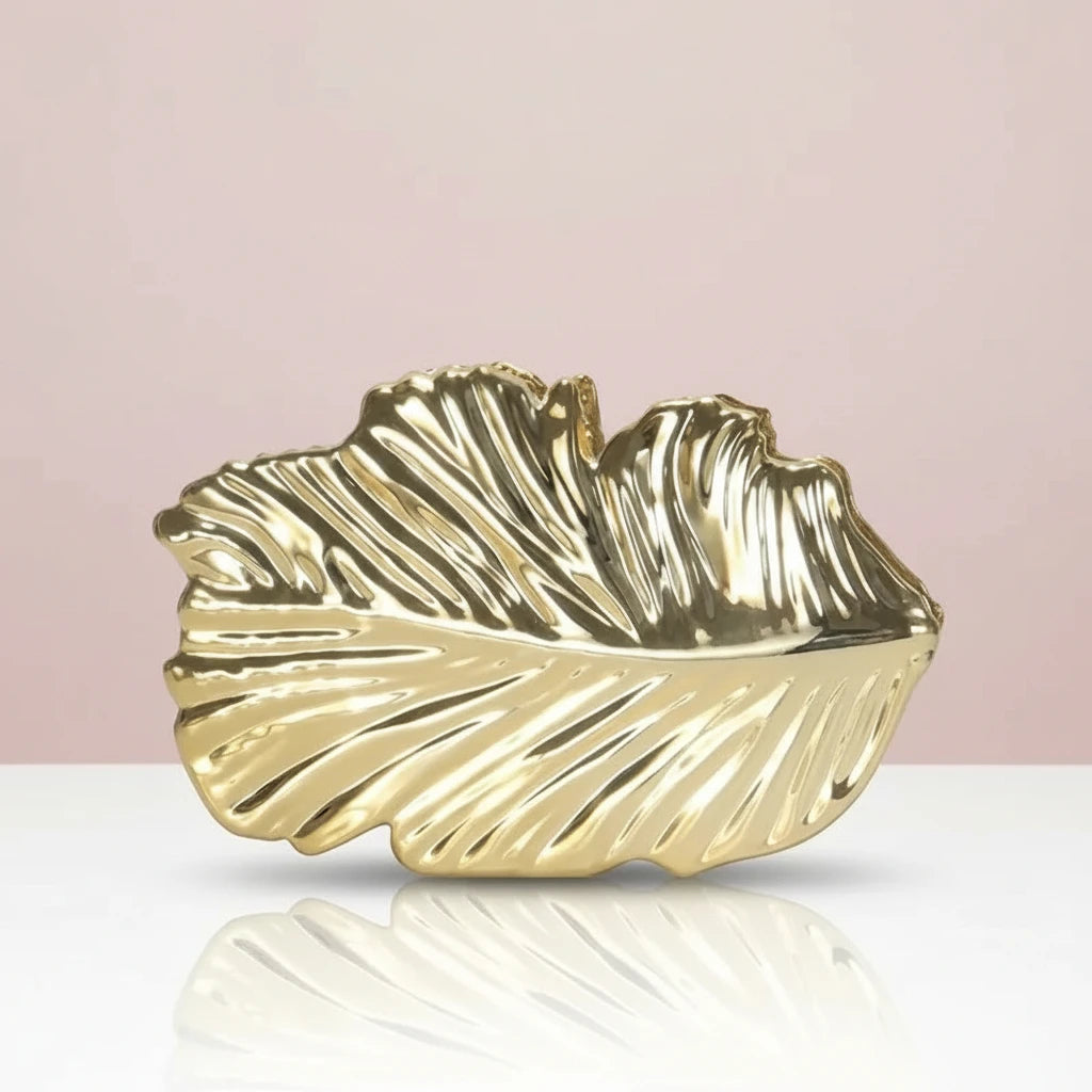 Leaf Sculpture Clutch Bag