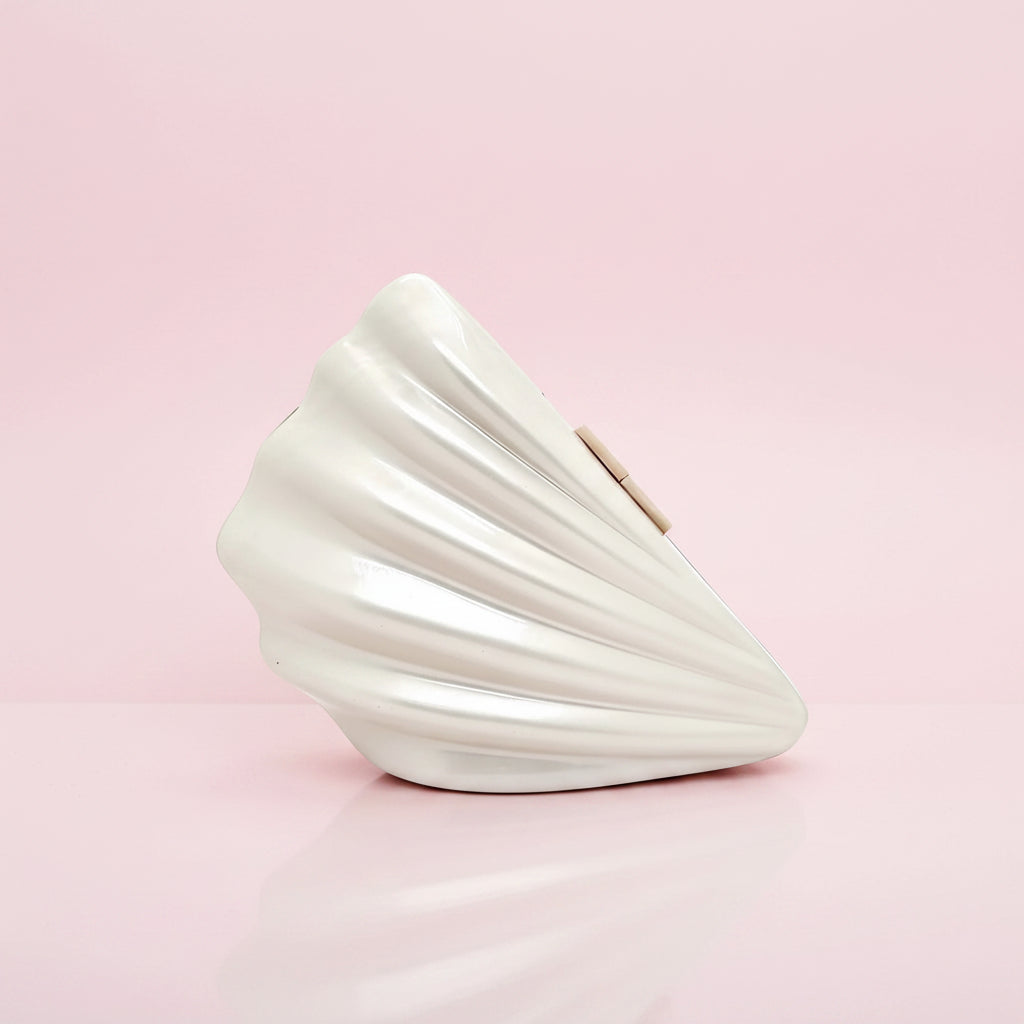 Sculptural Shell Clutch Bag