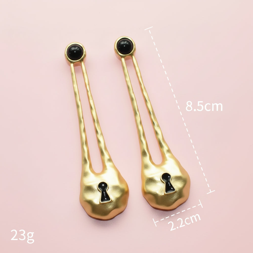 Surrealist Lock Earrings