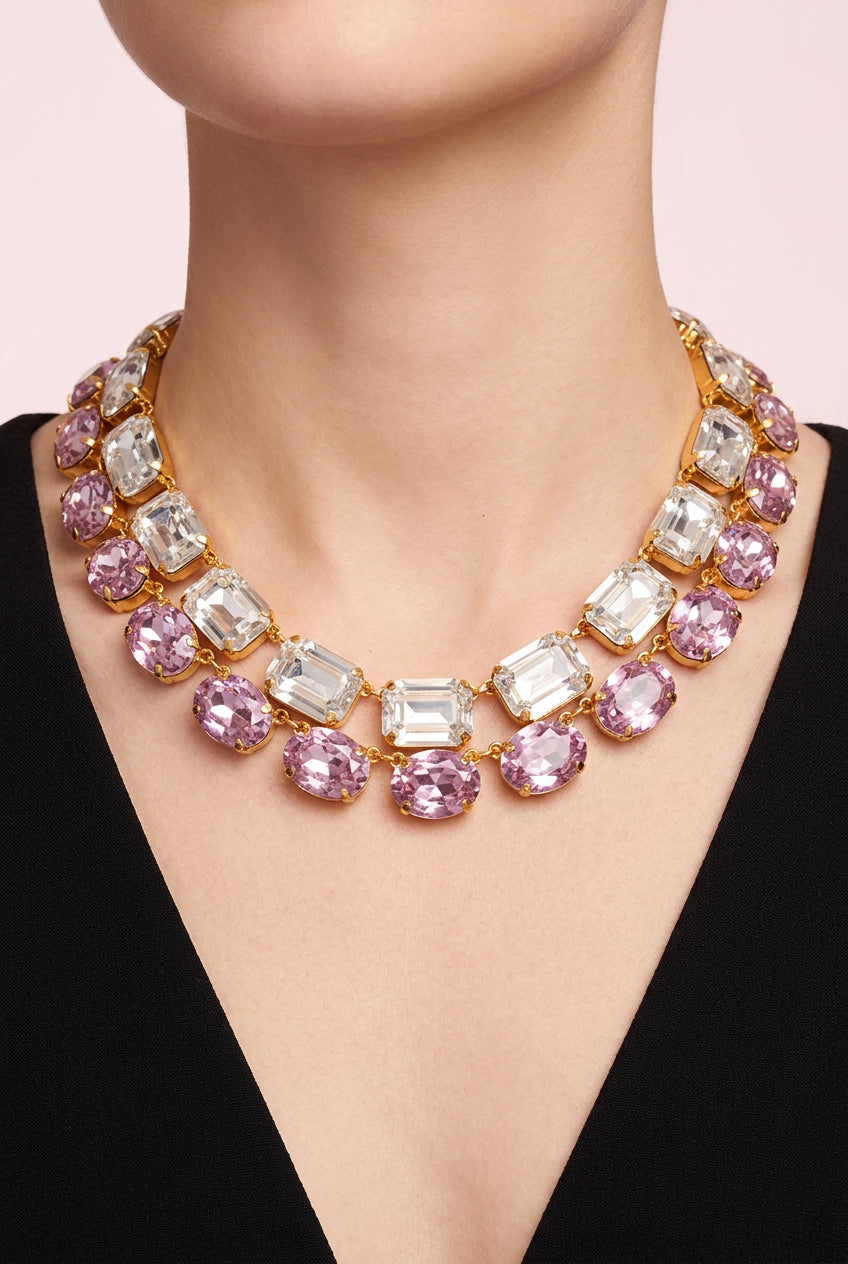 Girocolli con strass geometrici