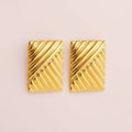 Geometric Stripes Earrings