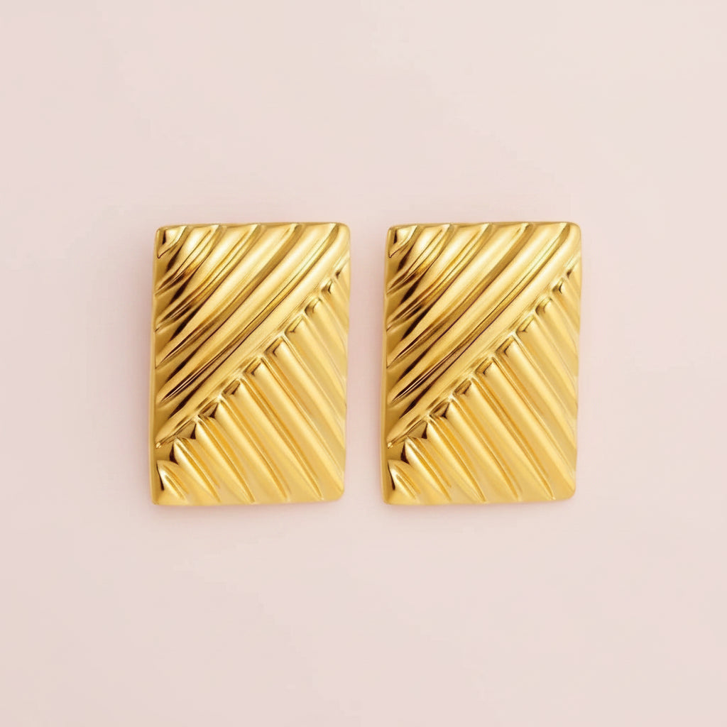 Geometric Stripes Earrings