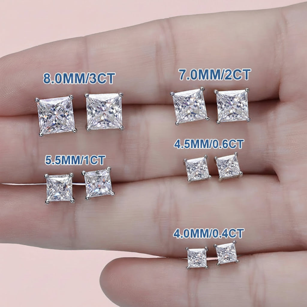 Princess cut lab diamond