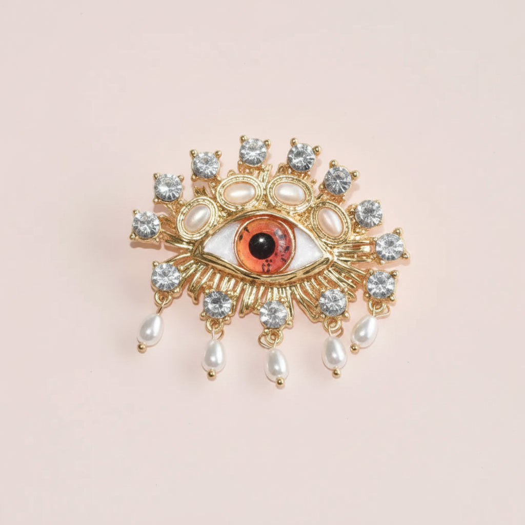 Evil Eye Brooch