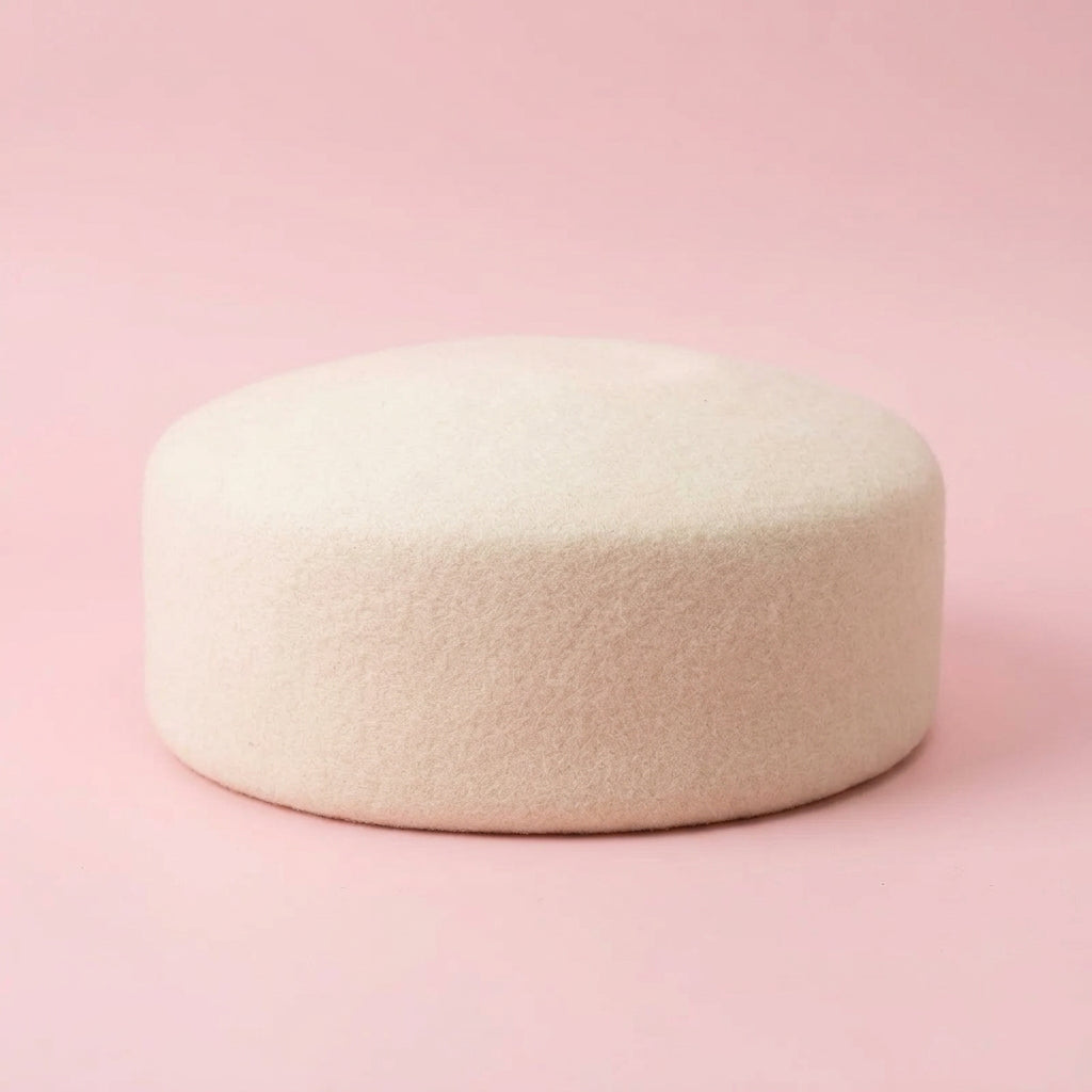 Pillbox Wool Hat