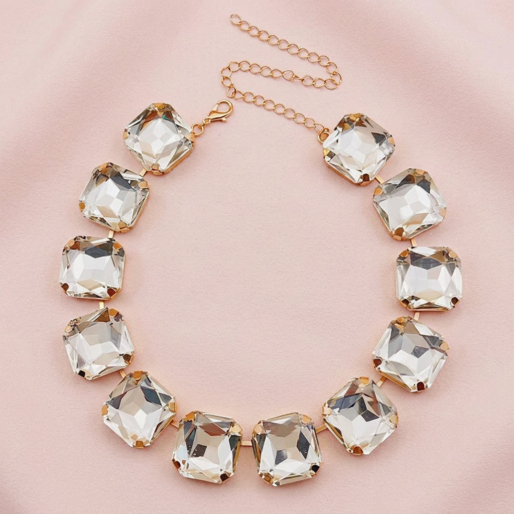 Girocolli con strass geometrici