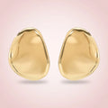 Statement Oval Stud Earrings