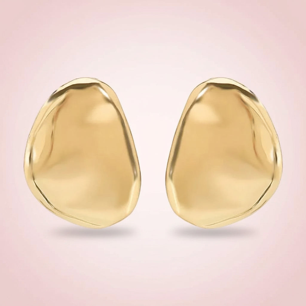 Statement Oval Stud Earrings