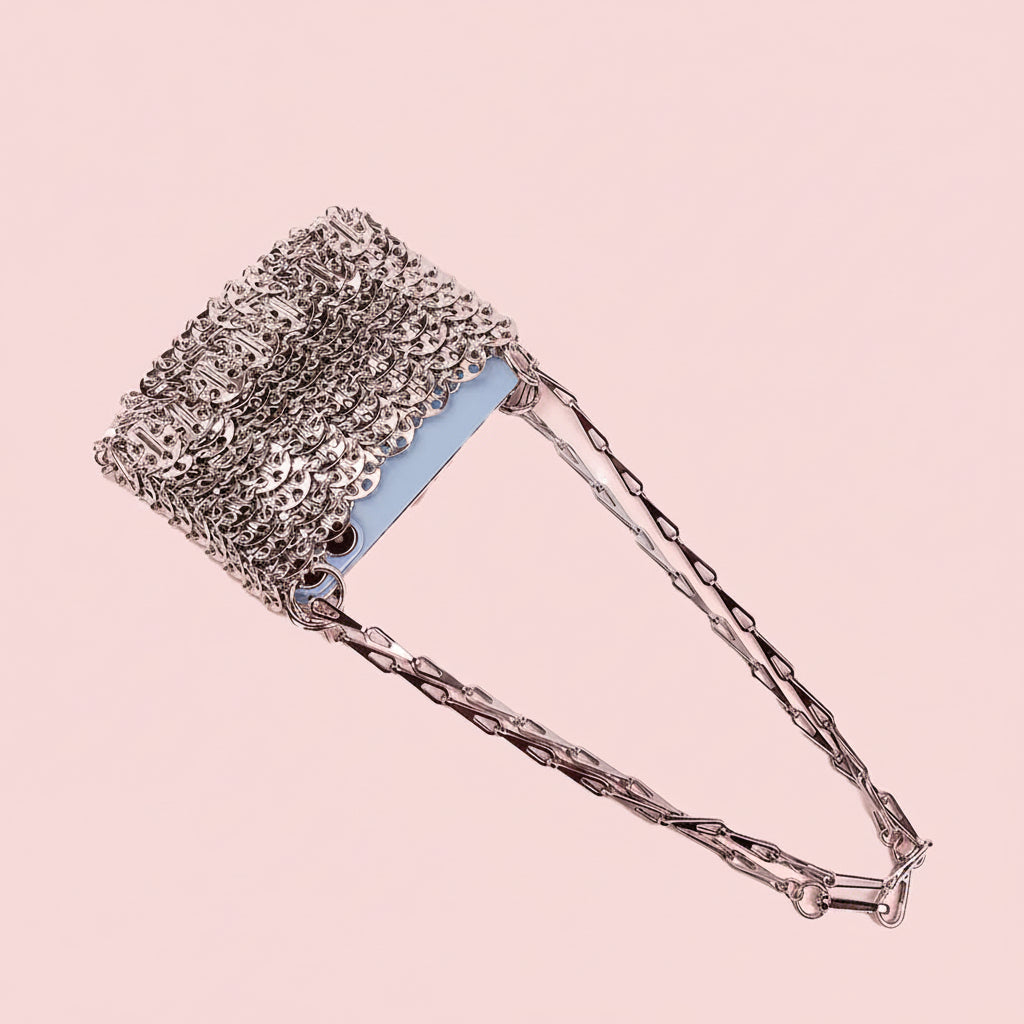 Metal Sequin Beaded Bag