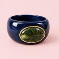 Oval Stone Bangle