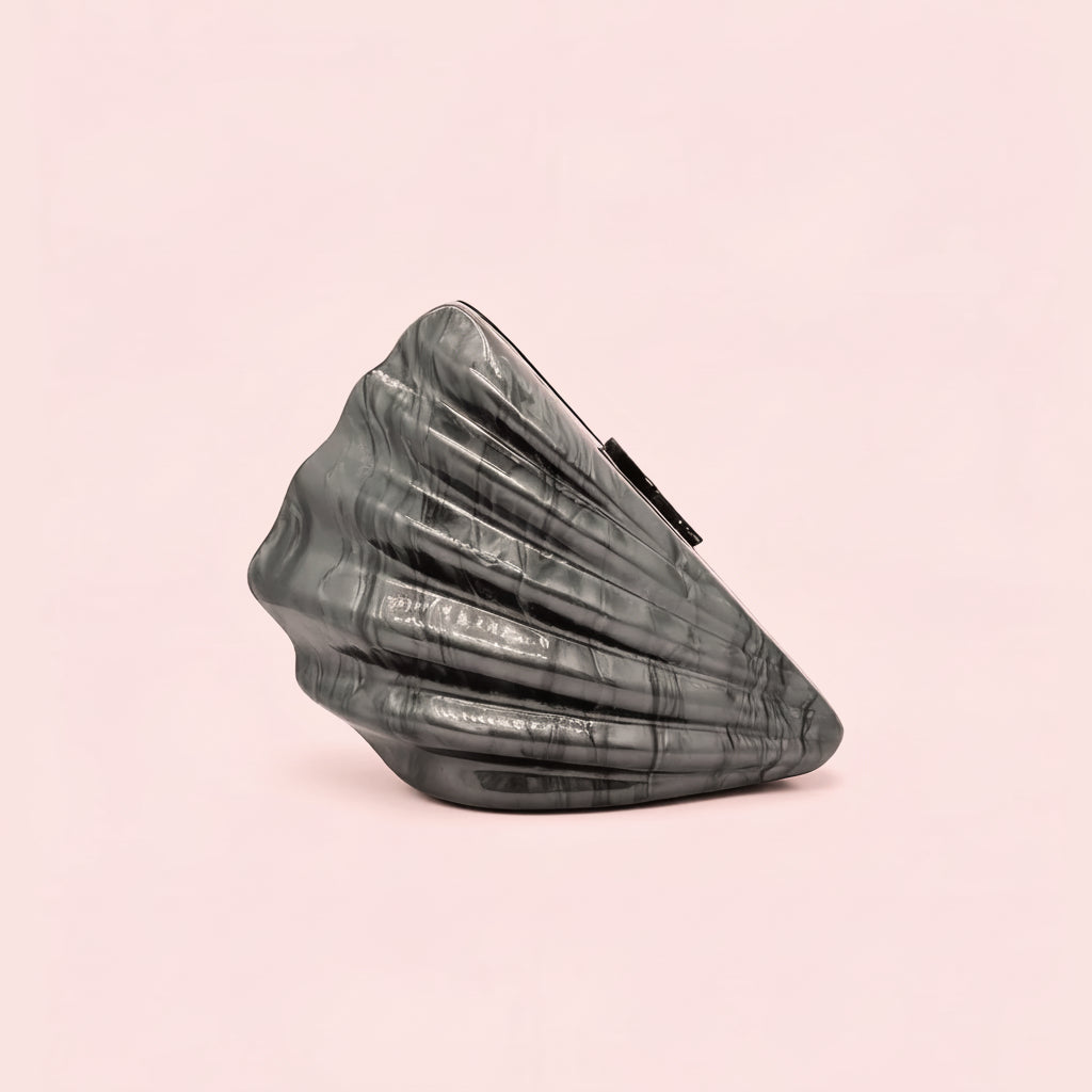 Sculptural Shell Clutch Bag