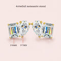 Pear & Emerald Cut Lab Diamond Earrings