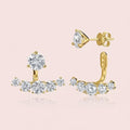 Lab Diamond Double Stud Earrings