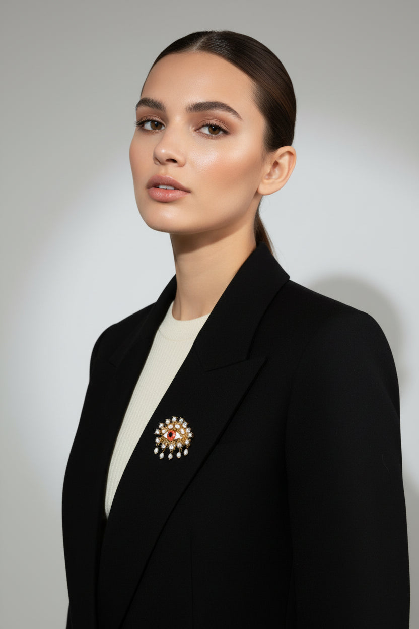 Evil Eye Brooch