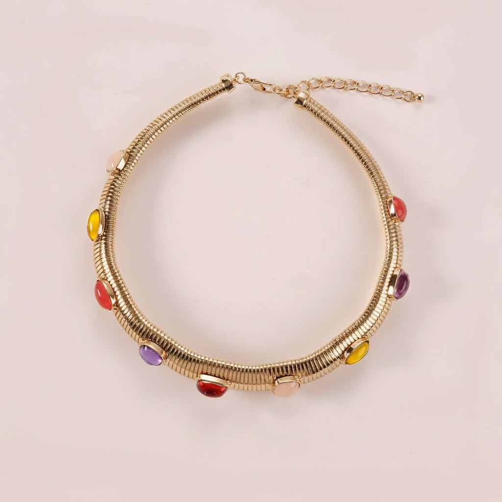 Stones Snake Necklace