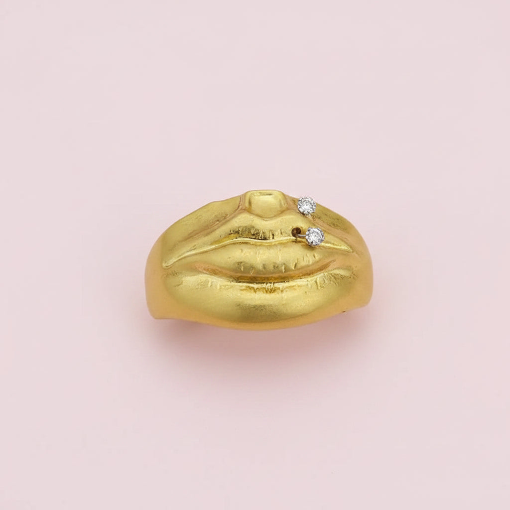 Surrealist Pierced Lips Bracelet
