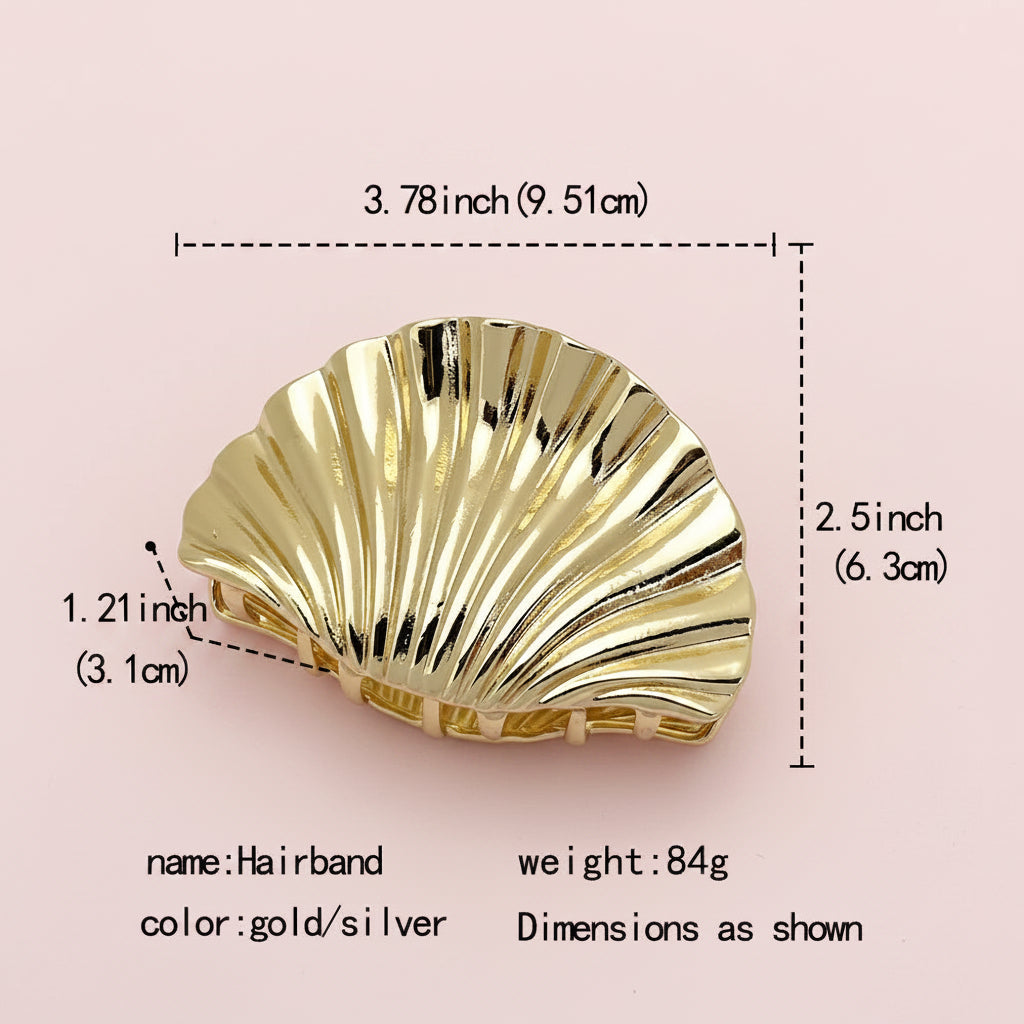 Shell Shape Hair Claw Clips