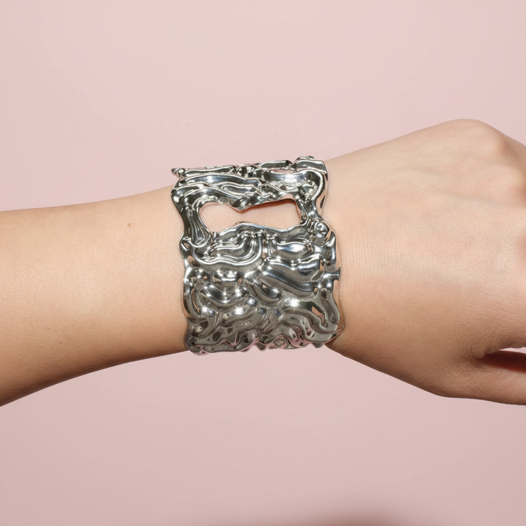 Key Lock Hole Cuff Bracelet