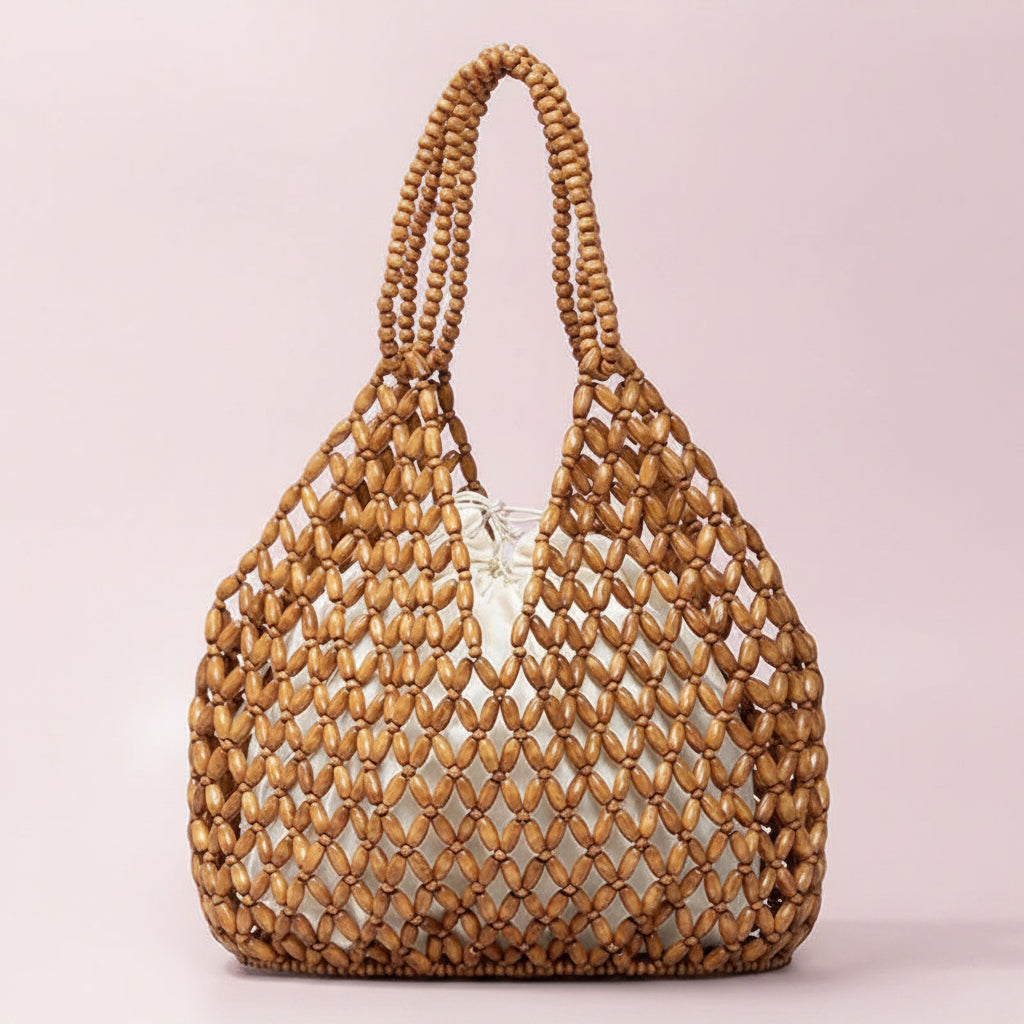 Handmade Woven Beaded Handbag