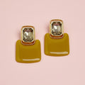 Resin Geometric Stone Earrings