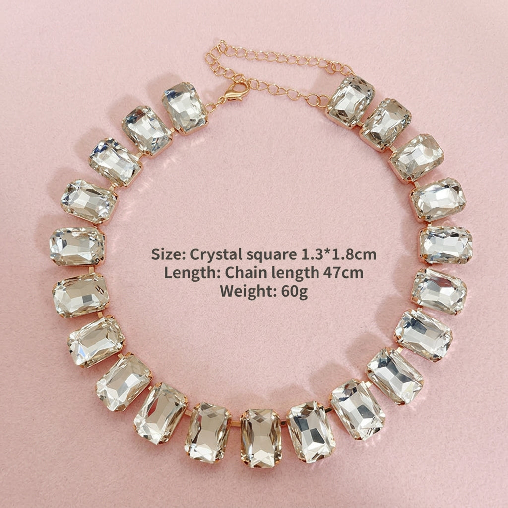 Girocolli con strass geometrici
