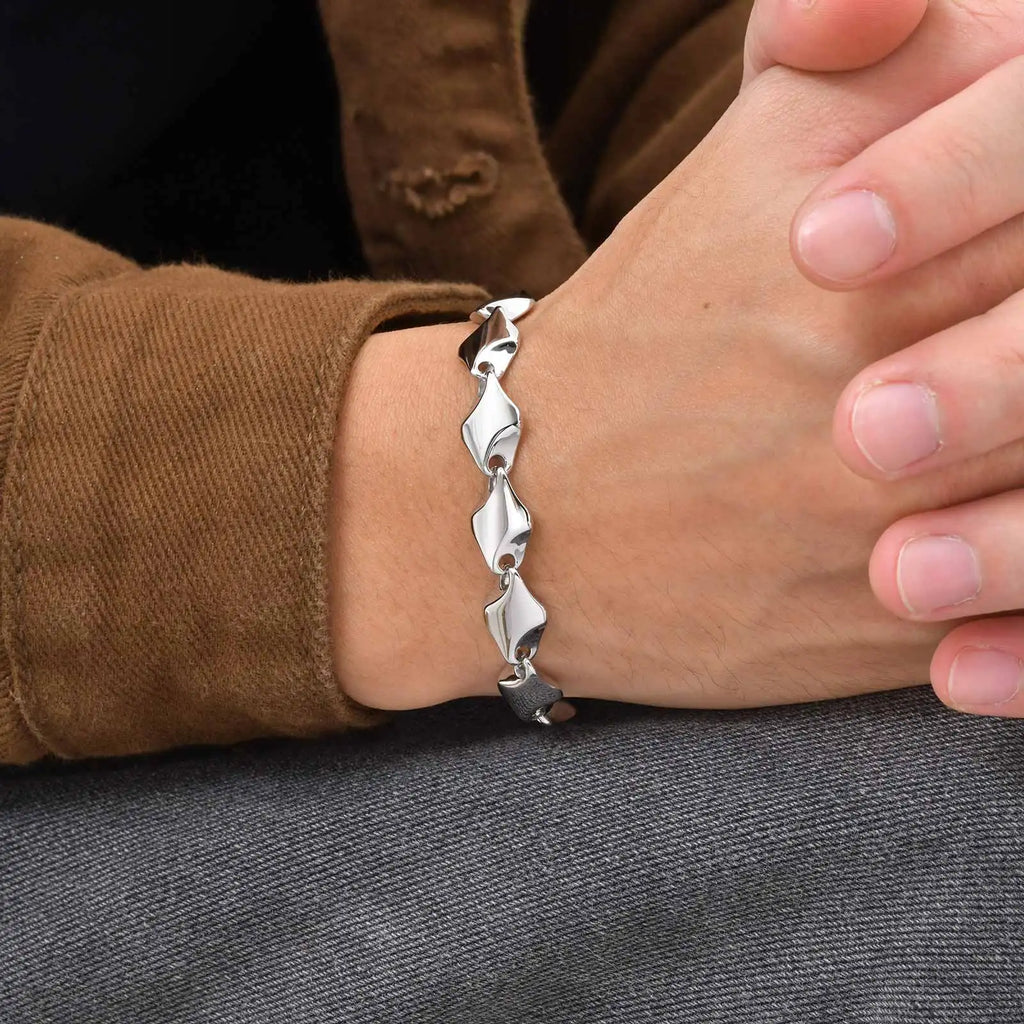 Geometric Chain Bracelet