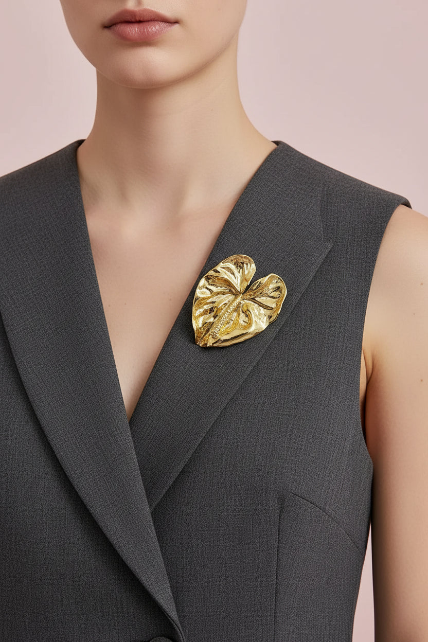 Flower Leaf Brooch
