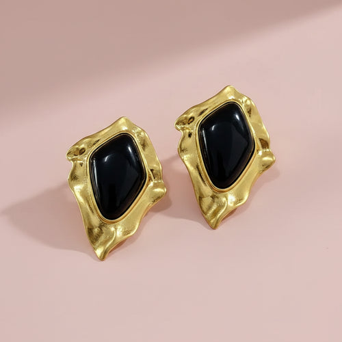 Baroque Geometry Stone  Earrings
