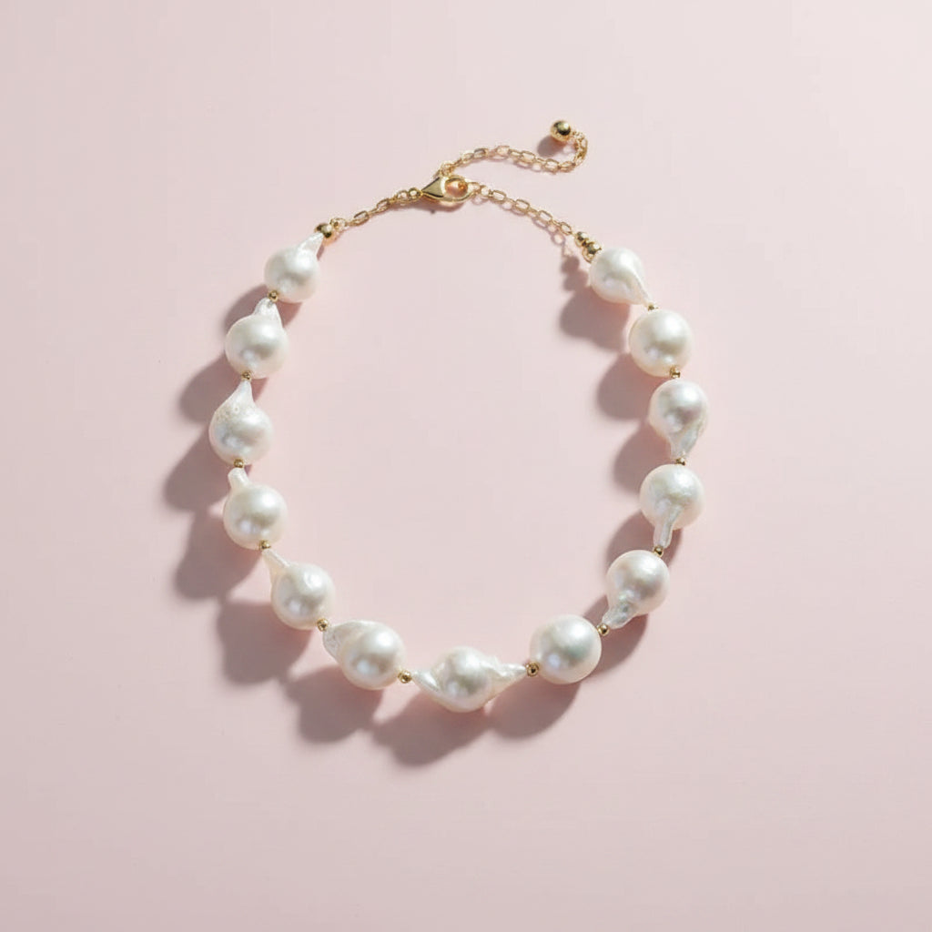 Natural Baroque Pearl Necklace