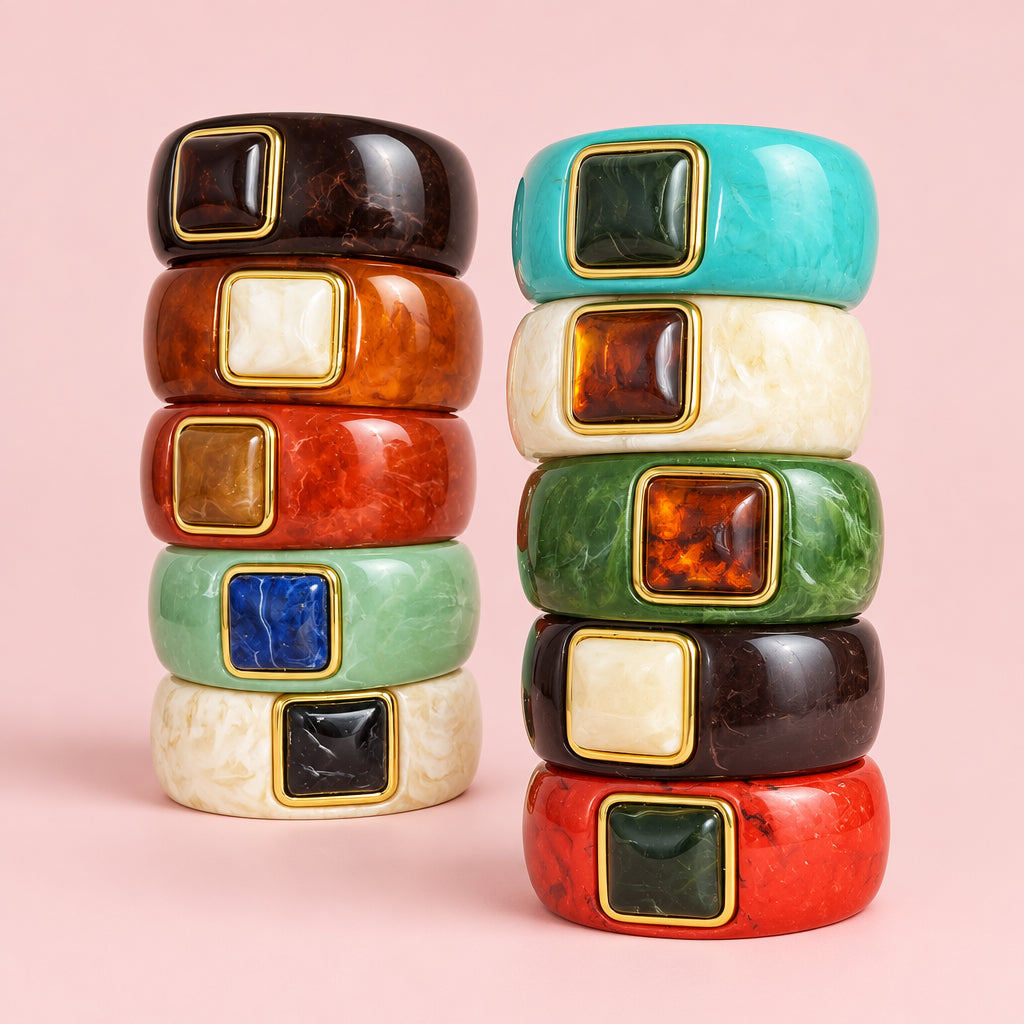 Chunky Resin Stone Bracelet