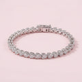 Heart Shape Tennis Bracelet Lab Diamond
