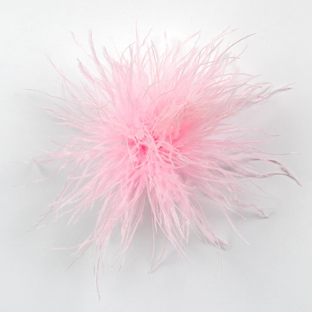 Broche de pluma llamativo